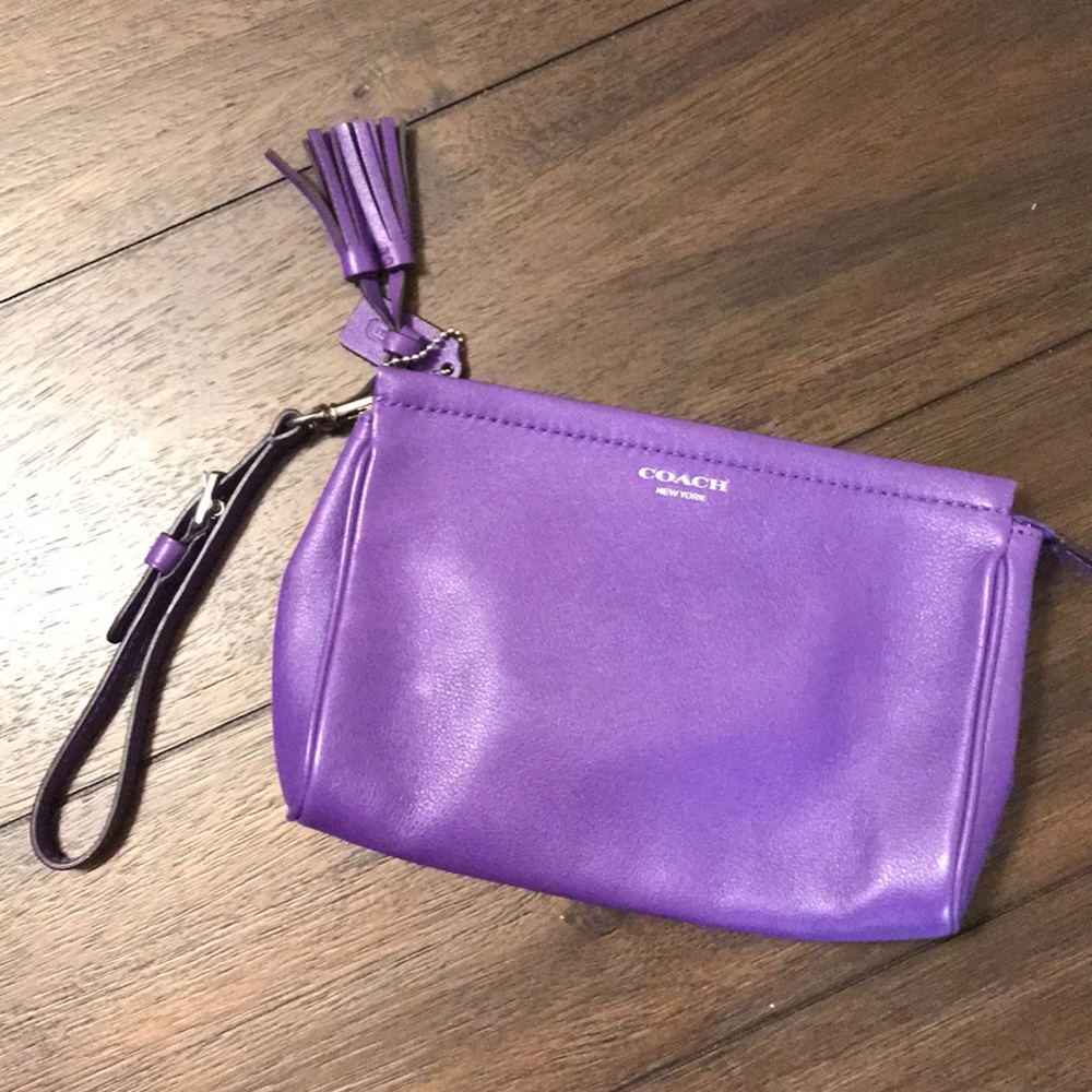 Coach wristlet/make-up bag